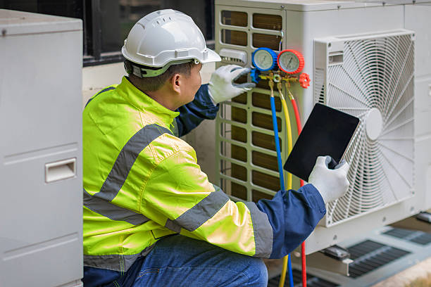 Professional Ductwork Repair technician working in Fultonham, OH